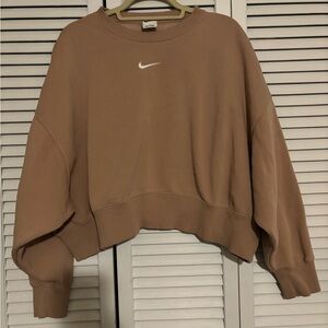 NIKE Sportswear Womens Oversized Crop Crewneck Sweatshirt Size Medium